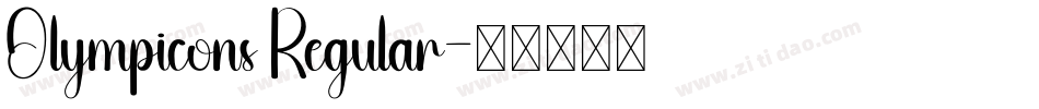 Olympicons Regular字体转换